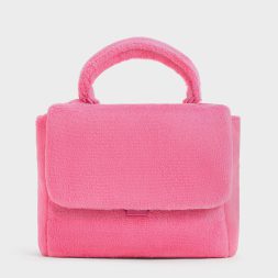 C&K Loey Textured Top Handle Bag - Pink