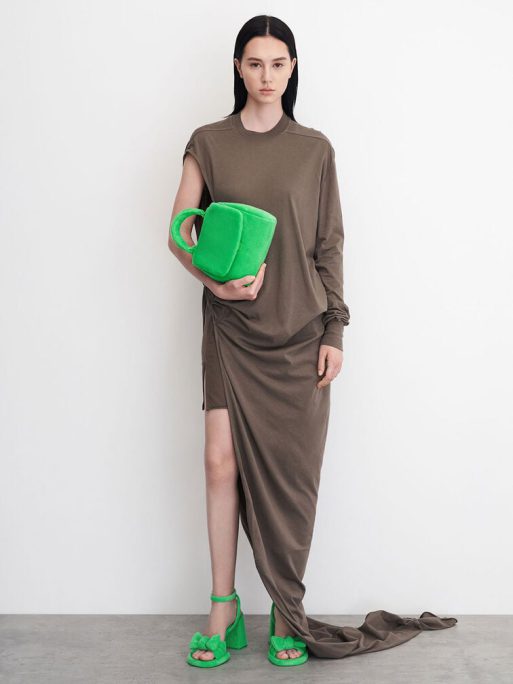 C&K Loey Textured Top Handle Bag - Green - Image 2