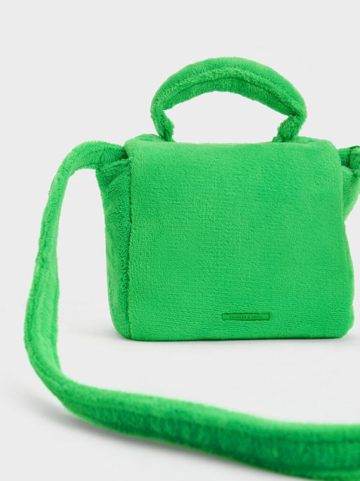 C&K Loey Textured Top Handle Bag - Green - Image 5