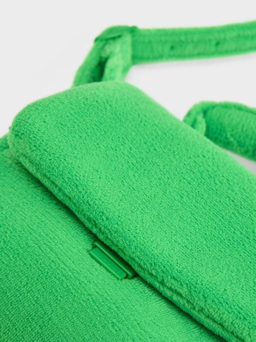 C&K Loey Textured Top Handle Bag - Green - Image 6
