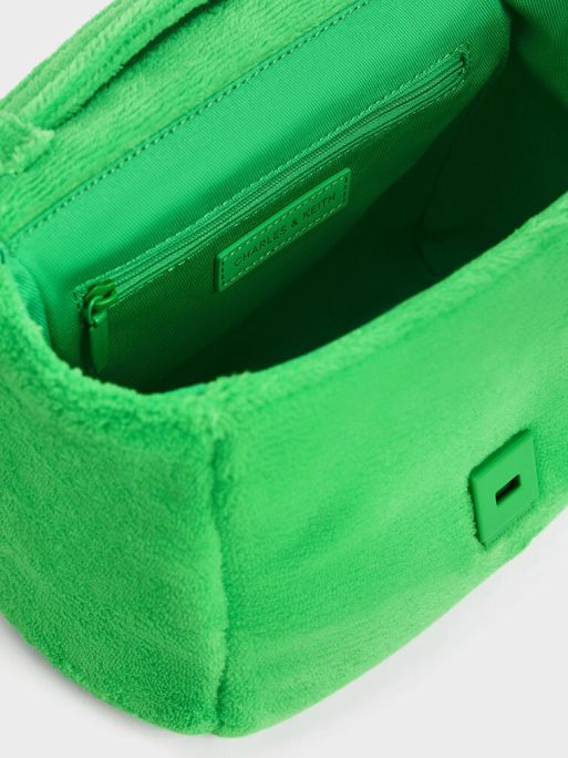 C&K Loey Textured Top Handle Bag - Green - Image 7