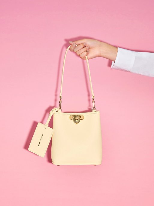 C&K Alcott Bucket Bag - Beige - Image 3