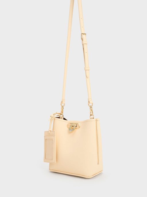 C&K Alcott Bucket Bag - Beige - Image 5