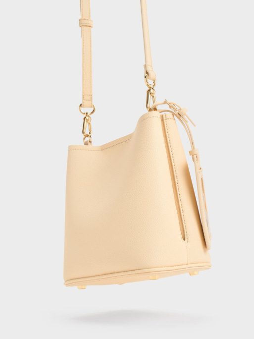 C&K Alcott Bucket Bag - Beige - Image 6