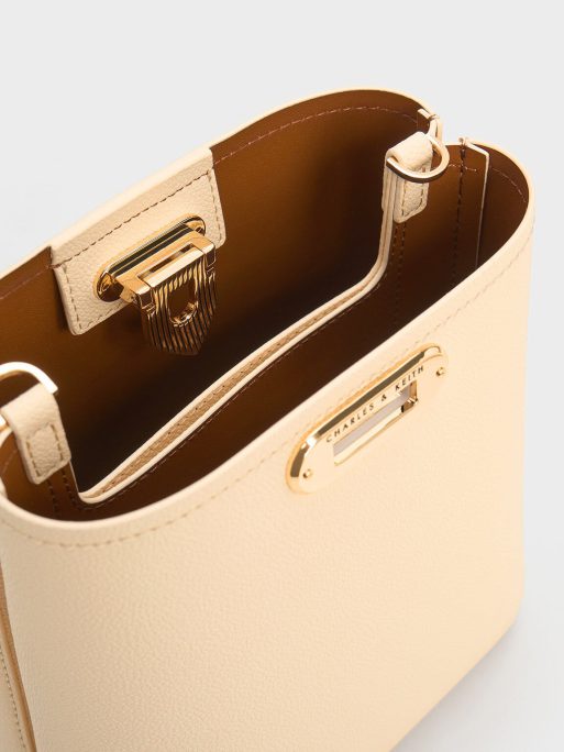 C&K Alcott Bucket Bag - Beige - Image 7