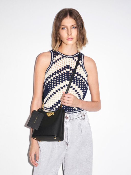 C&K Alcott Bucket Bag - Black - Image 4