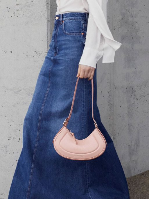 C&K Petra Curved Shoulder Bag - Pink - Image 2