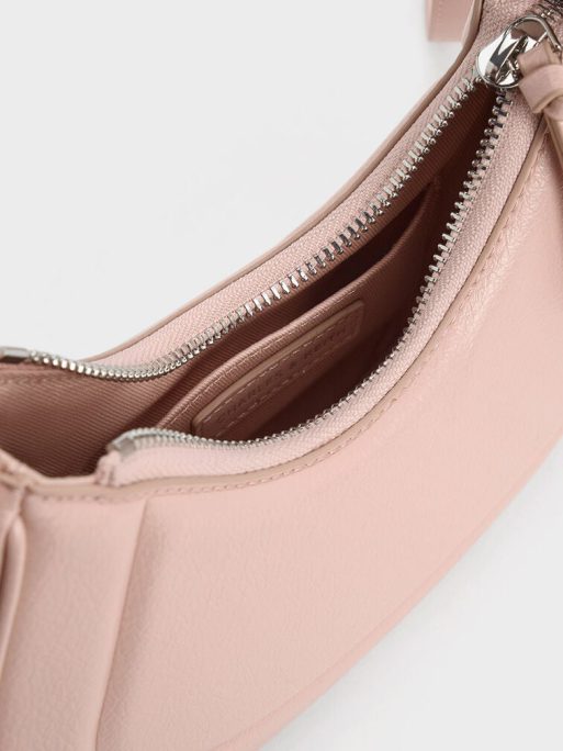 C&K Petra Curved Shoulder Bag - Pink - Image 8