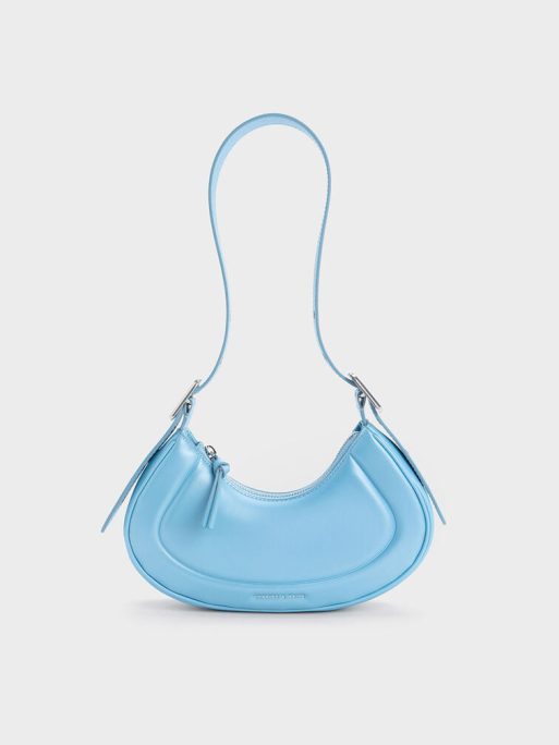 C&K Petra Curved Shoulder Bag - Blue