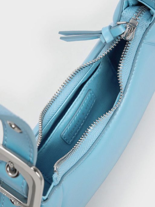 C&K Petra Curved Shoulder Bag - Blue - Image 8