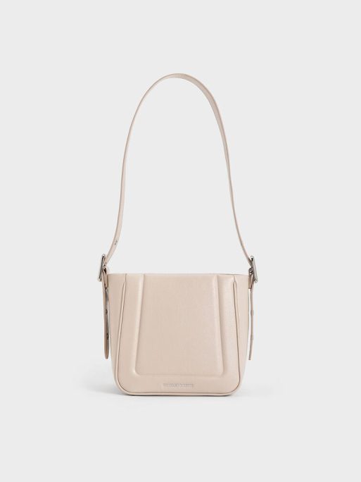 C&K Petra Boxy Bucket Bag - Oat