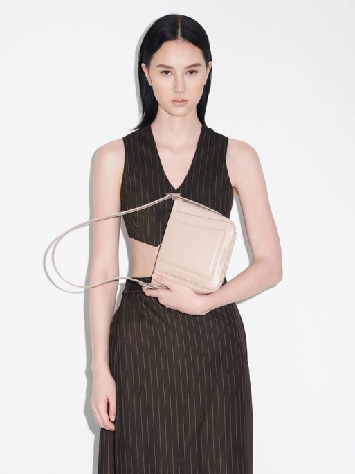 C&K Petra Boxy Bucket Bag - Oat - Image 2