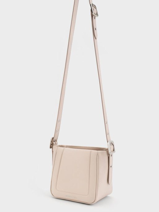 C&K Petra Boxy Bucket Bag - Oat - Image 3