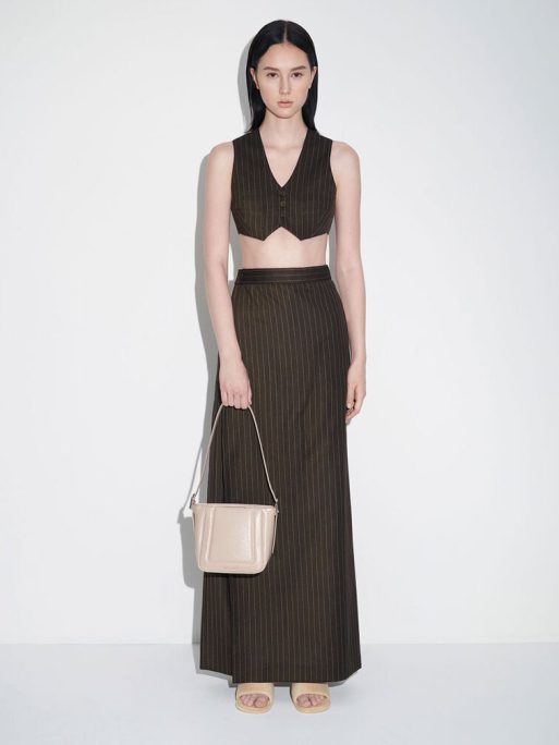 C&K Petra Boxy Bucket Bag - Oat - Image 4