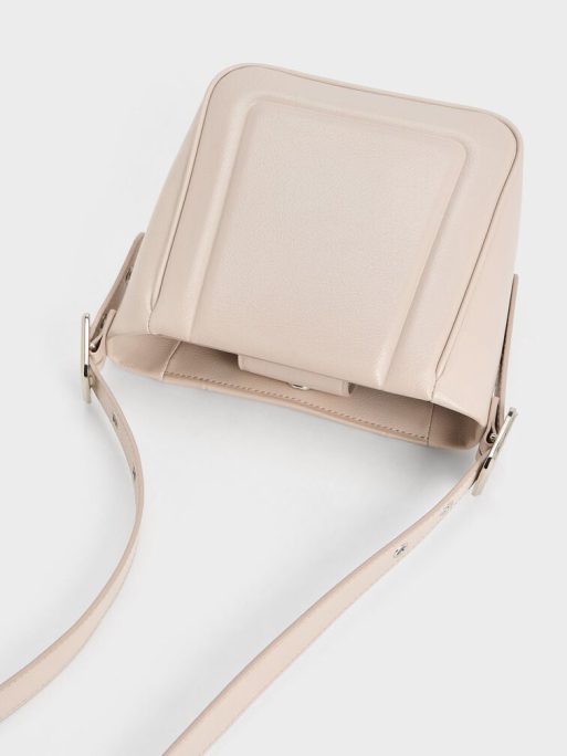 C&K Petra Boxy Bucket Bag - Oat - Image 5