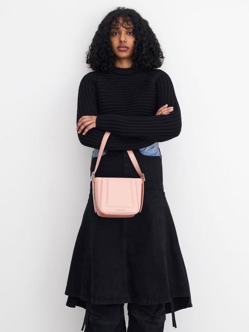 C&K Petra Boxy Bucket Bag - Pink - Image 2