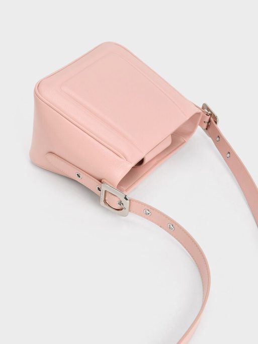 C&K Petra Boxy Bucket Bag - Pink - Image 5