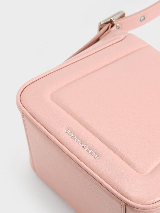 C&K Petra Boxy Bucket Bag - Pink - Image 6