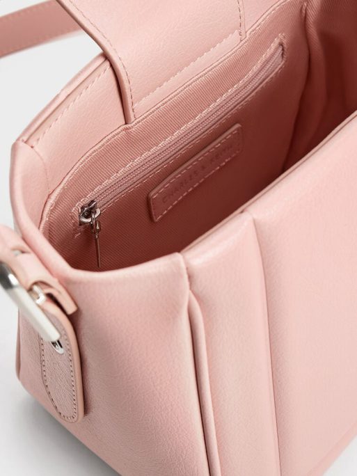 C&K Petra Boxy Bucket Bag - Pink - Image 7