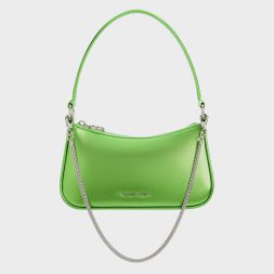 C&K Metallic Curved Shoulder Bag - Green