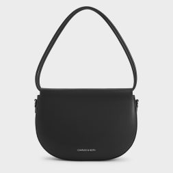 C&K Elora Curved Top Handle Bag - Noir