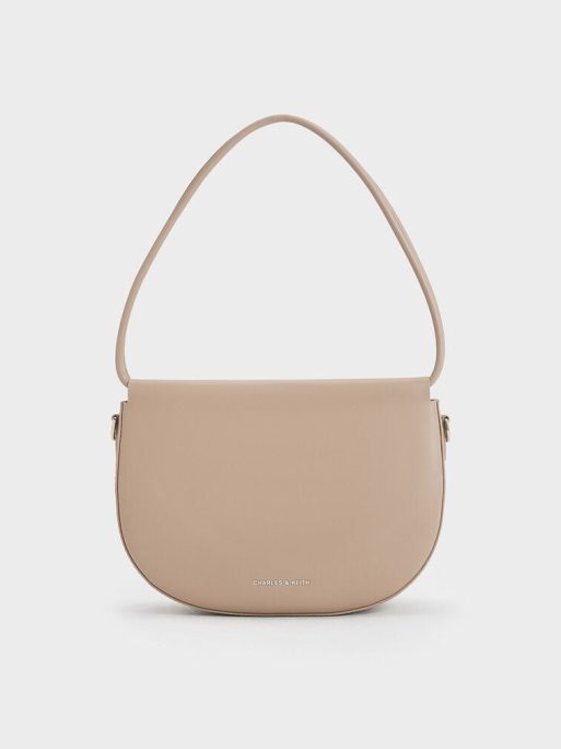 C&K Elora Curved Top Handle Bag - Taupe