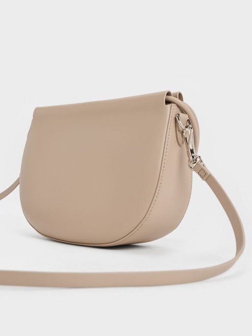 C&K Elora Curved Top Handle Bag - Taupe - Image 3