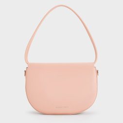 C&K Elora Curved Top Handle Bag - Pink