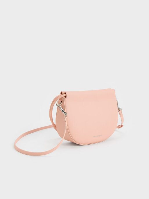 C&K Elora Curved Top Handle Bag - Pink - Image 3