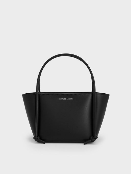 C&K Elora Elongated-Handle Tote Bag - Noir