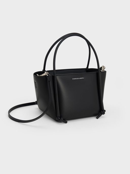 C&K Elora Elongated-Handle Tote Bag - Noir - Image 2