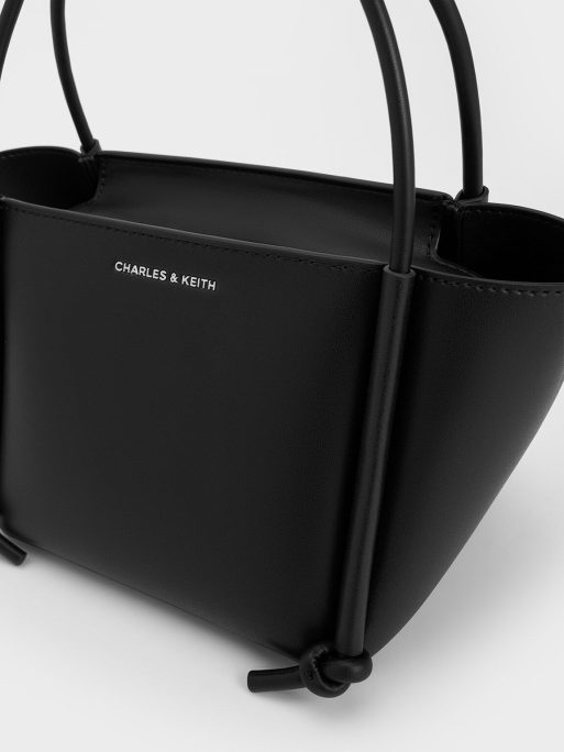 C&K Elora Elongated-Handle Tote Bag - Noir - Image 4