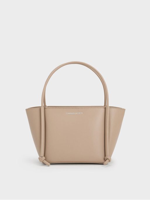 C&K Elora Elongated-Handle Tote Bag - Taupe