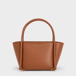 C&K Elora Elongated-Handle Tote Bag - Tan