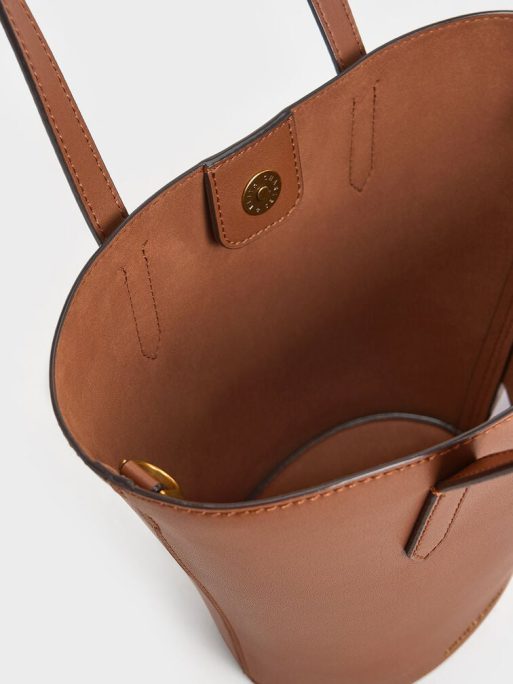 Sianna Scarf-Print Tote Bag - Chocolate - Image 5