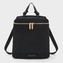 CHARLES & KEITH Ida Knitted Backpack - Black