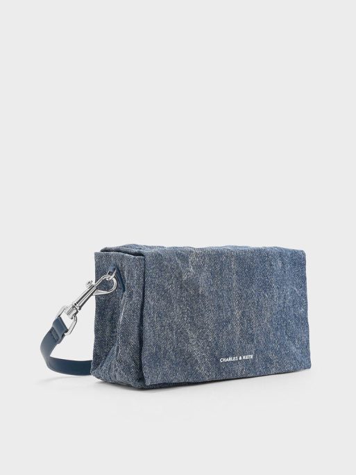 CHARLES & KEITH Matina Denim Crossbody Bag - Denim Blue - Image 2
