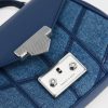 CHARLES & KEITH Eudora Denim Chevron Top Handle Bag - Denim Blue - Image 4