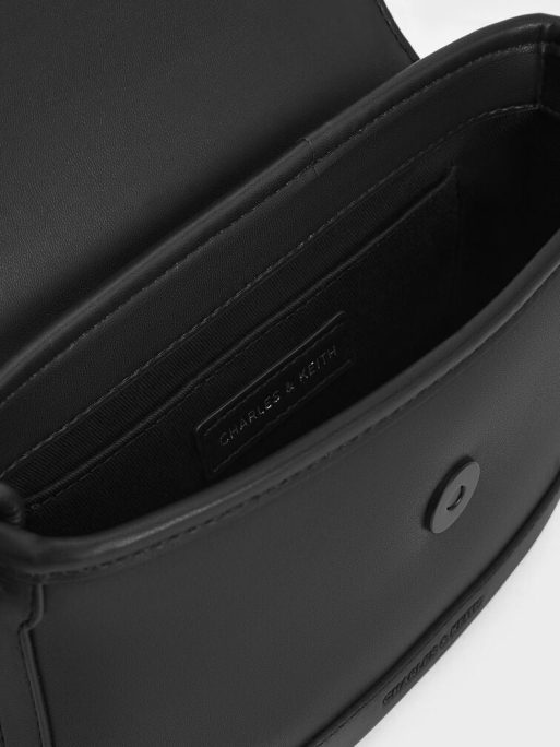 CHARLES & KEITH Sabine Knotted-Strap Bag - Jet Black - Image 5
