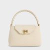 CHARLE & KEITH Arwen Canvas Braided-Strap Top Handle Bag - Beige