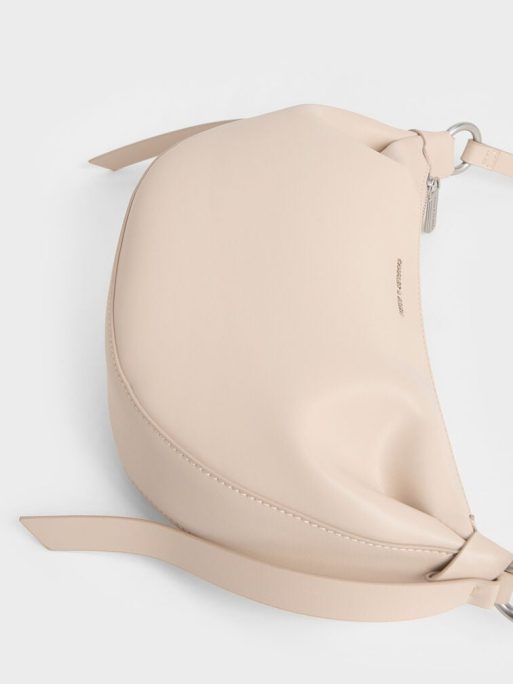 C&K Calla Half-Moon Bag - Oat - Image 4
