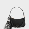 C&K Alcott Scarf Chain-Link Bag - Black