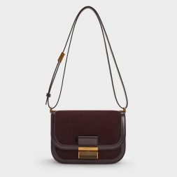 Charlot Recycled Suede Bag - Espresso Brown