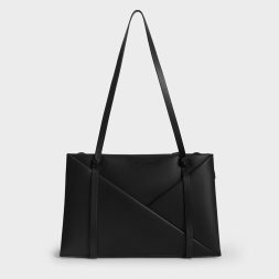 C&K Midori Geometric Tote Bag Noir